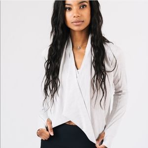 Zyia Cream Yoga Shawl